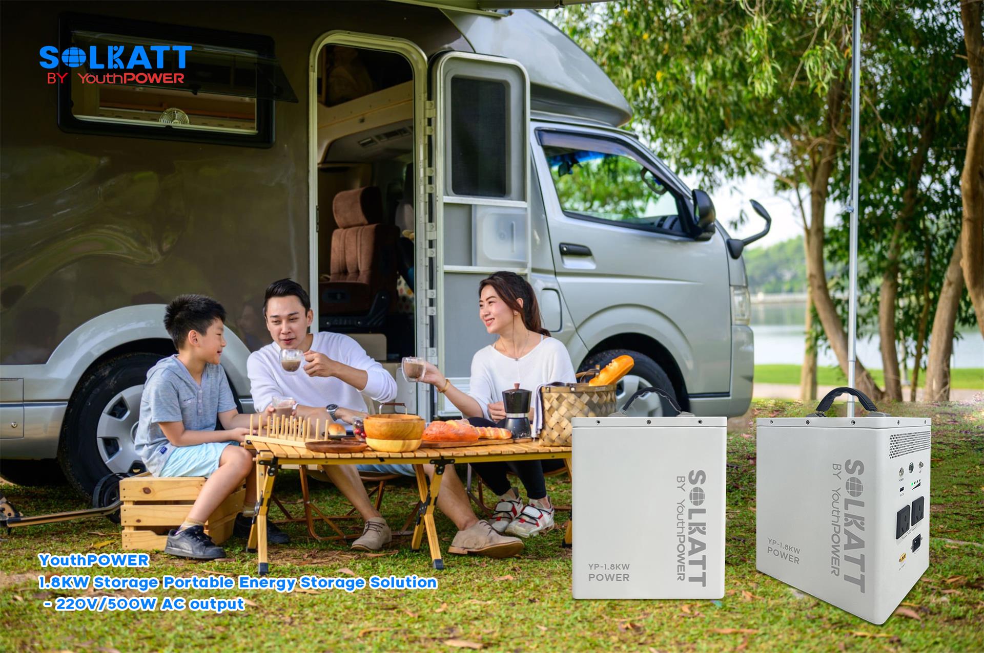 520W Portable Power Bank 1.8KWH 2KWH