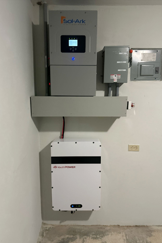 baterei panel surya kanggo ngarep