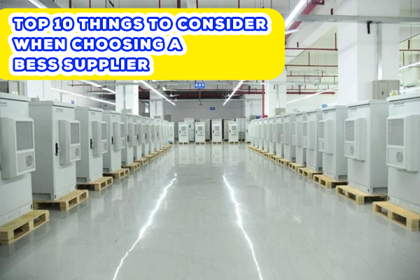 10 things to consider when choosing a BESS supplier
