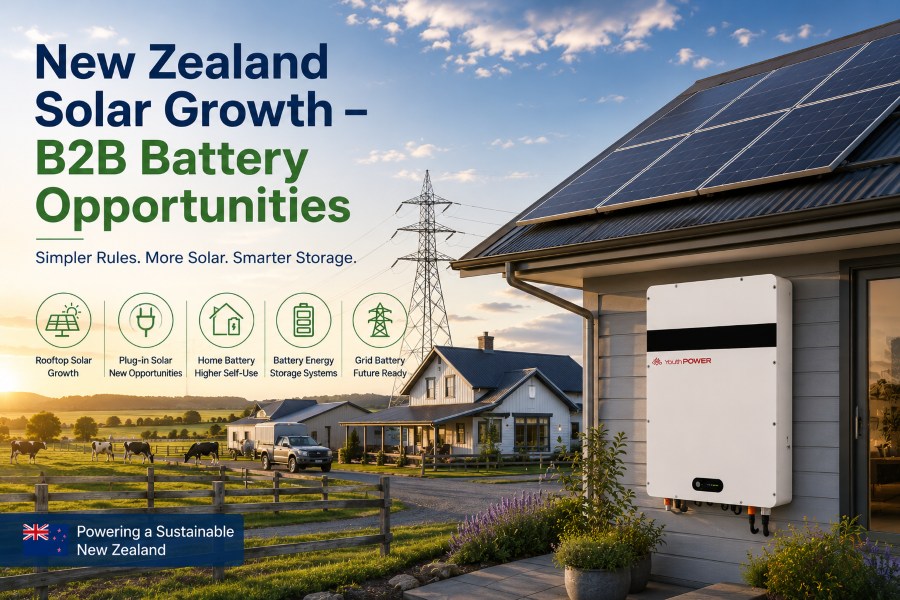 New Zealand Solar Growth – B2B Battery Opportunities