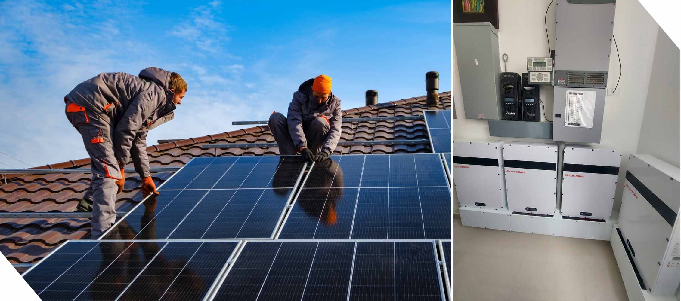 باتارېيە بىلەن 10kw قۇياش سىستېمىسى