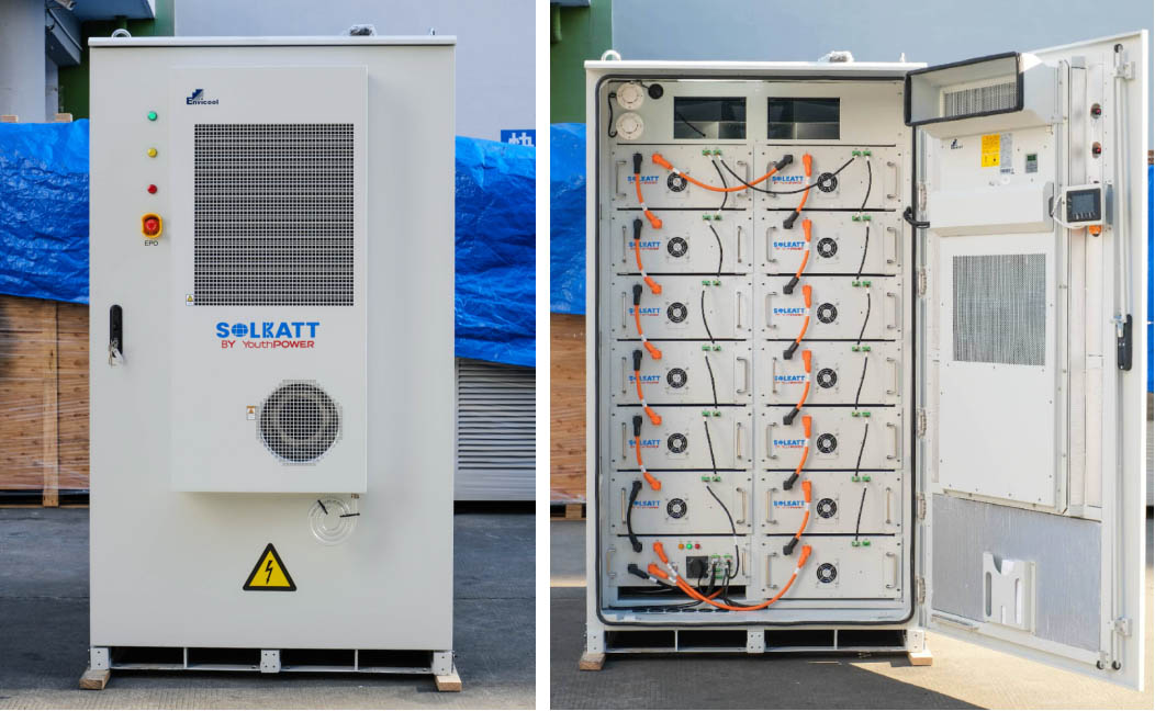 261kWh 125kW commercial battery energy storage system