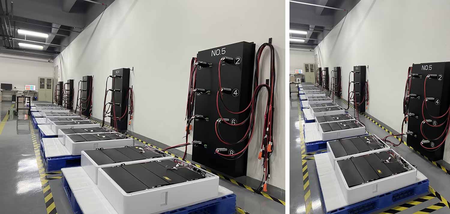 Battery aging test in youthpower battery factory