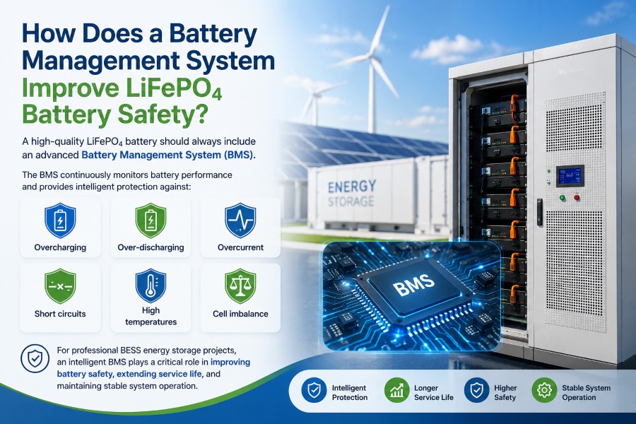 How Does a Battery Management System Improve LiFePO₄ Battery Safety?