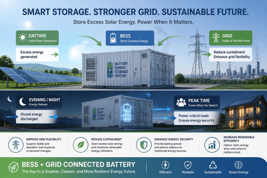 smart storage, stronger grid, sustainable future
