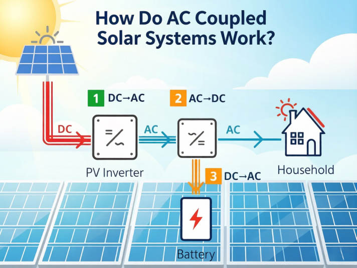 How AC coupled solar battery systems work with inverters