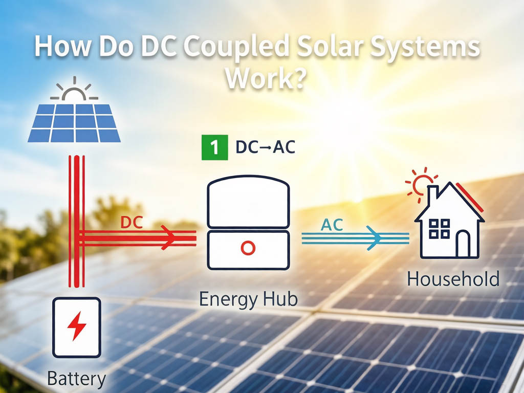 How DC coupled solar systems work with battery