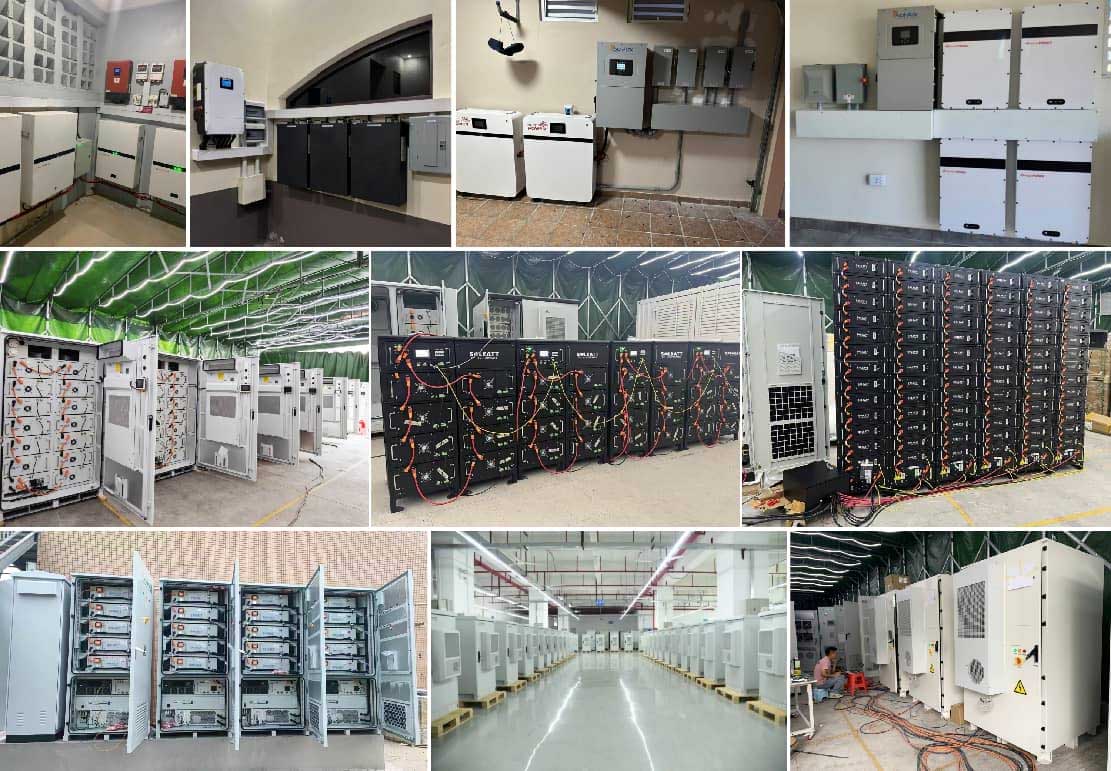 LiFePO4 battery energy storage system for solar applications