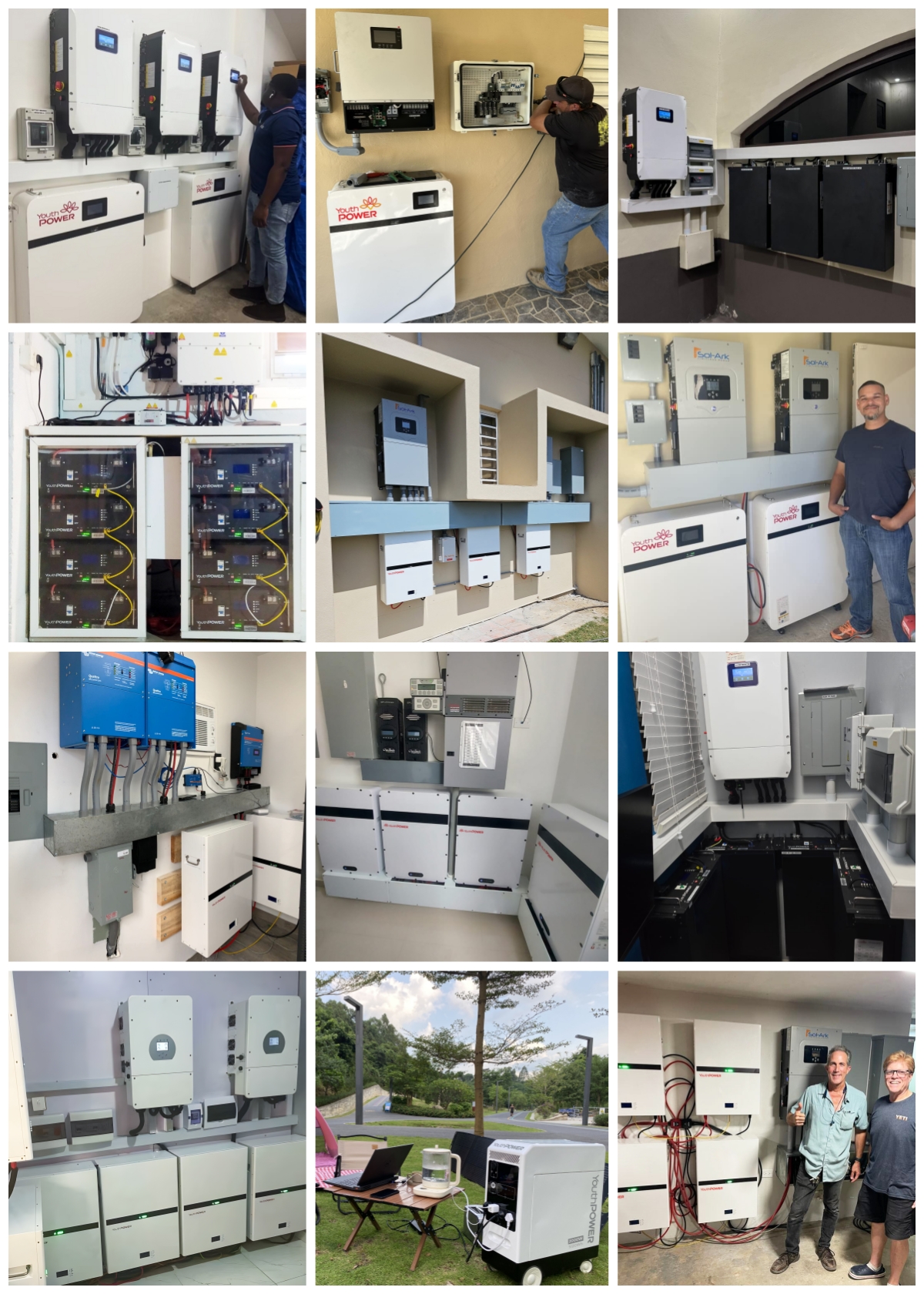 YouthPOWER battery installations