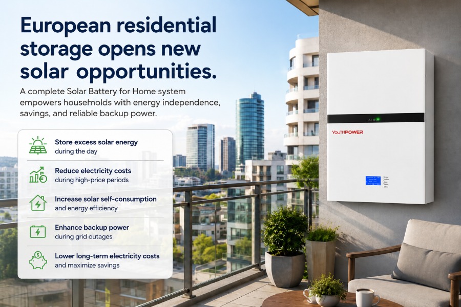 European residential storage opens new solar opportunities.