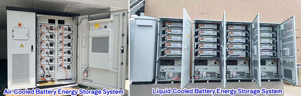 types of battery thermal management system air cooling vs liquid cooling