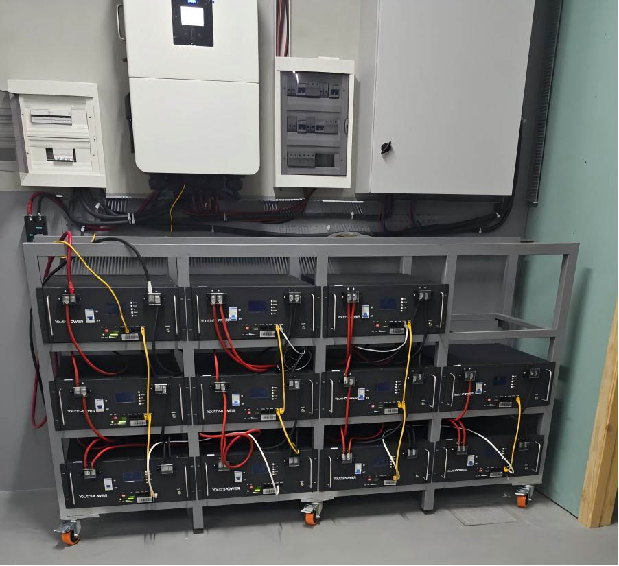 Lithium battery storage system for data center backup power