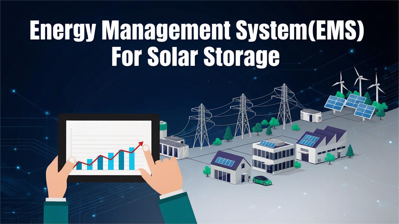 energy management system EMS architecture for solar battery storage system