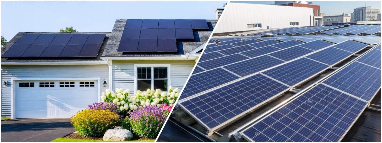 Residential and commercial solar energy storage systems with LiFePO4 batteries in the European solar market