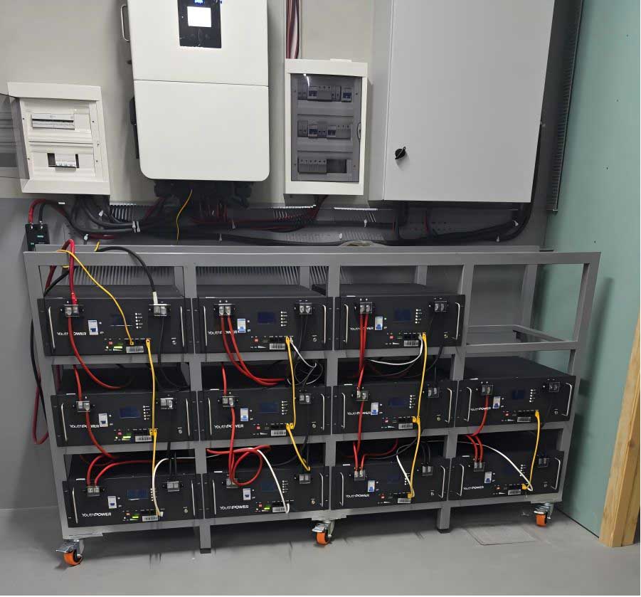 YouthPOWER modular battery storage for off grid power systems