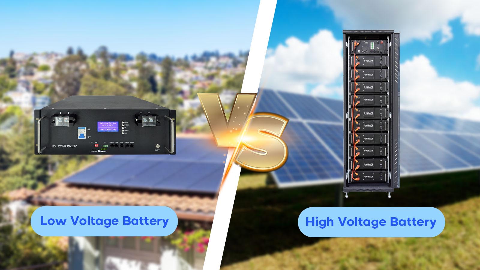 بطارية شمسية عالية الجهد مقابل بطارية شمسية منخفضة الجهد