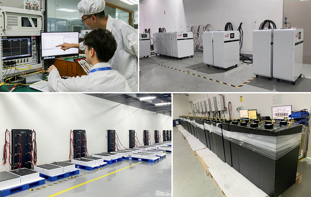 LiFePO4 battery quality testing including aging test capacity test and BMS inspection