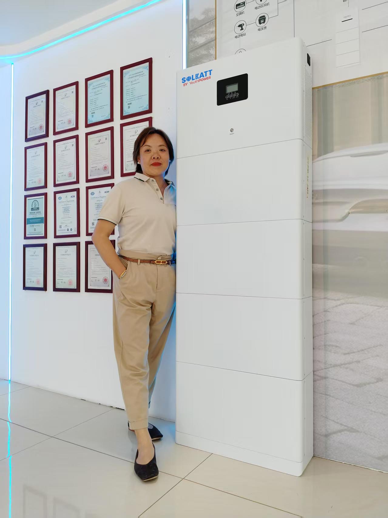 lavspennings stabelbart batterisystem