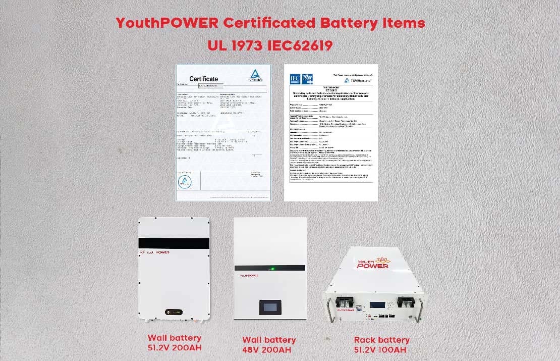 certified solar battery with UL and CE certification