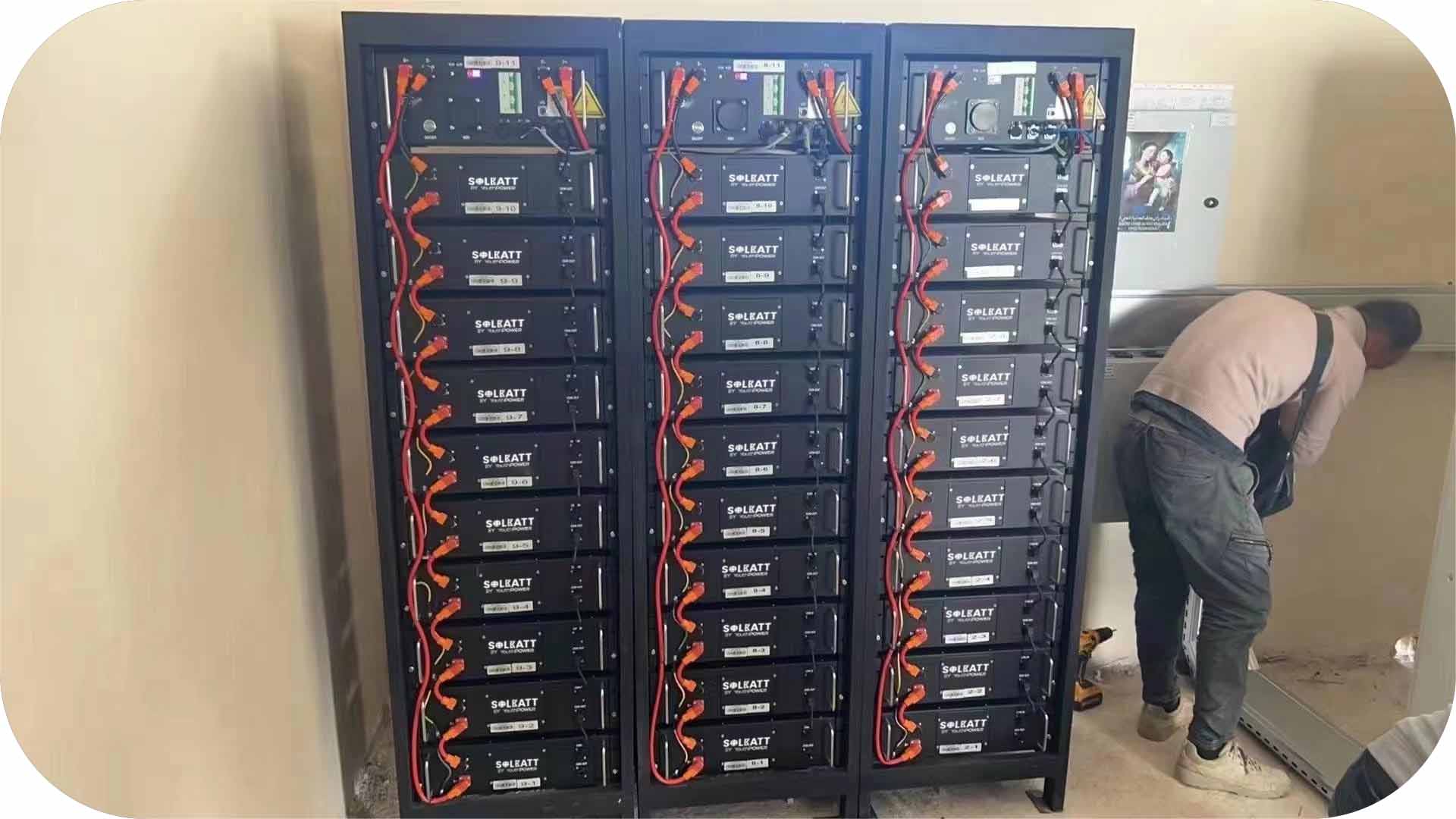 Commercial battery energy storage installation project from youthpower partner